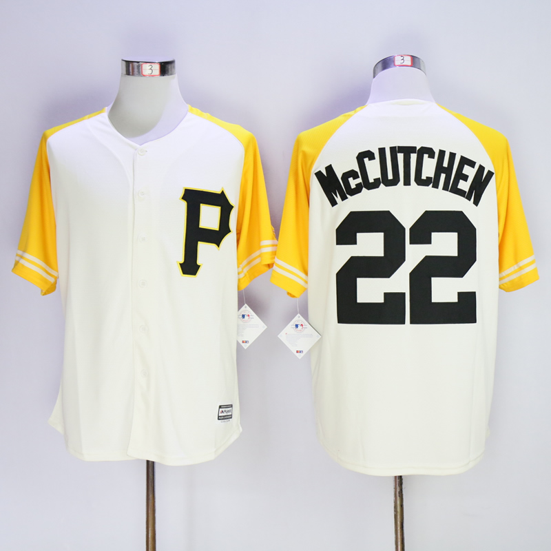 Pittsburgh Pirates 22 Andrew McCutchen beige new men mlb baseball jerseys
