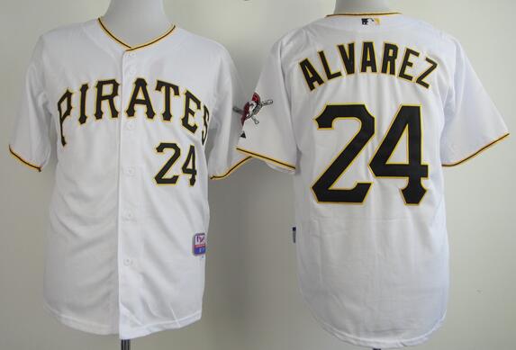Pittsburgh Pirates 24 ALVAREZ white men baseball mlb jerseys