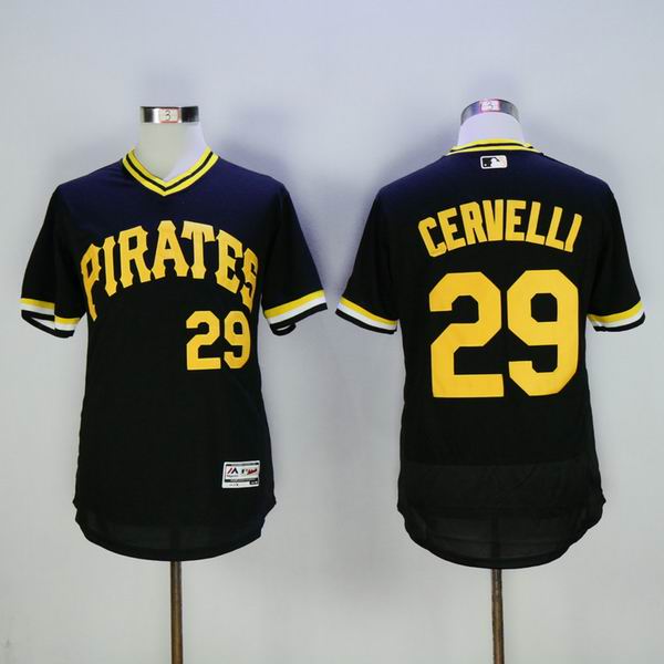 Pittsburgh Pirates 29 francisco cervelli black Flexbase Authentic Collection Jersey