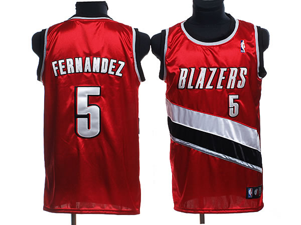 Portland Trail Blazers 5 Fernandez red nba jersey