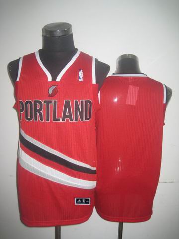 Portland Trail blazers blank red NBA basketball jersey