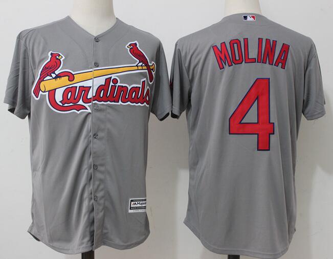 Mens New 4 Yadier Molina Baseball Jerseys-001