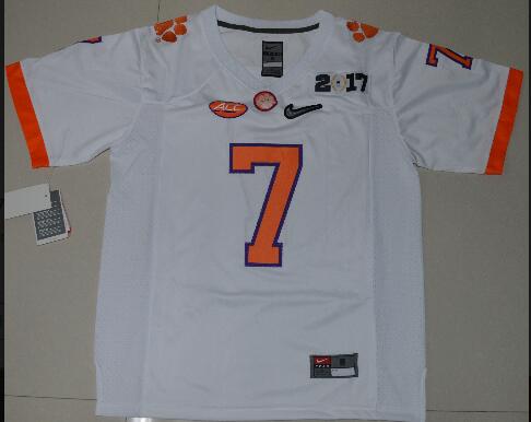 Men's Clemson Tigers Mike Williams 7 Playoff 2017 National Championship Bound Limited Jersey - Purple Size S,M,L,XL,2XL,3XL-002