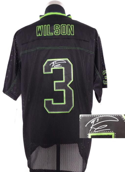 Nike Seattle Seahawks 3 Wilson Signature Football Jersey-001