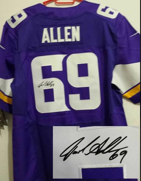 Mens Allen 69 Signature Football Jerseys-001