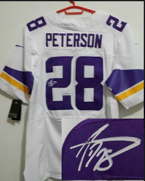 Nike Minnesota Vikings 28 Adrian Peterson Signature NFL Jerseys-002