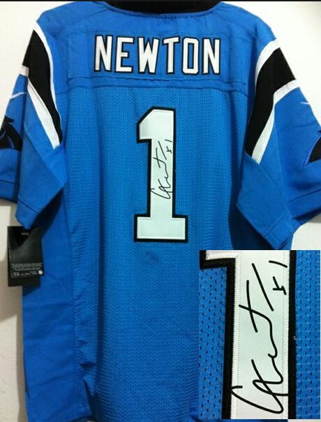 Carolina Panthers 1 Cam Newton Limited  NFL Signature Jerseys-002