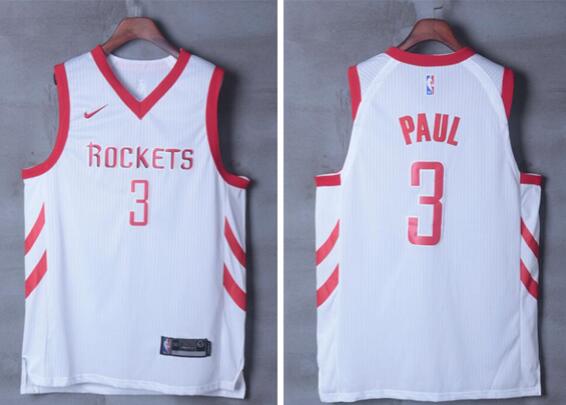 Nike Mens Houston Rockets 3# Chris Paul Basketball Jersey-003