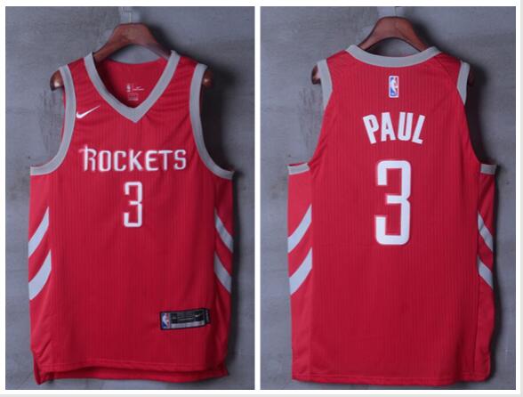 Nike Mens Houston Rockets 3# Chris Paul Basketball Jersey-004