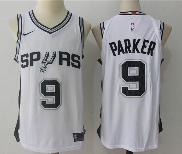 Men's San Antonio Spurs #9 Tony Parker Revolution 30 Swingman Nike Black Jersey
