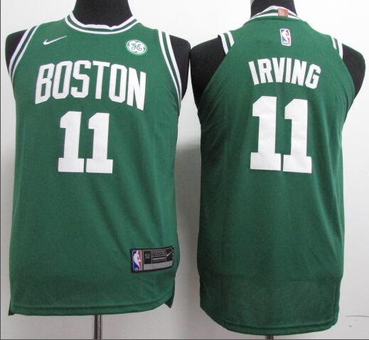 Nike Youth/Kids Boston Celtics #11 Kyrie Irving Stitched New Jersey-006