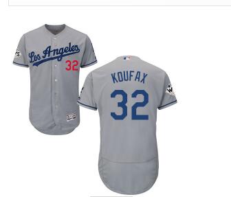 Men's Los Angeles Dodgers #32 Sandy Koufax 2017 World Series Bound Stitched MLB Jersey-001
