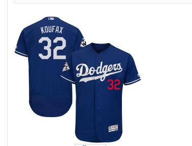 Men's Los Angeles Dodgers #32 Sandy Koufax 2017 World Series Bound Stitched MLB Jersey-002