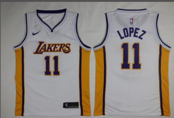 Nike Los Angeles Lakers 11 Brook Lopez Basketball Jersey-002