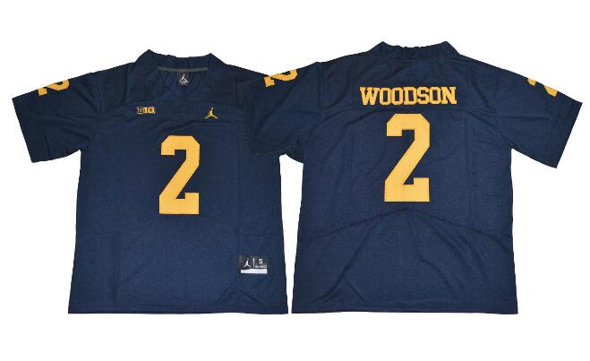 2017-2018 New Men Jordan Michigan Wolverines 2 Charles Woodson NCAA college Football Jerseys