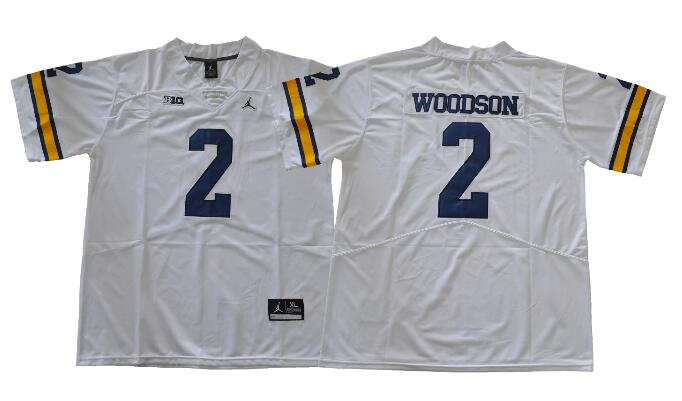 2017-2018 New Men Jordan Michigan Wolverines 2 Charles Woodson NCAA college Football Jerseys