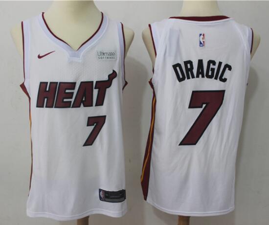 Nike New Miami Heat 7 Goran Dragic men nba basketball jersey