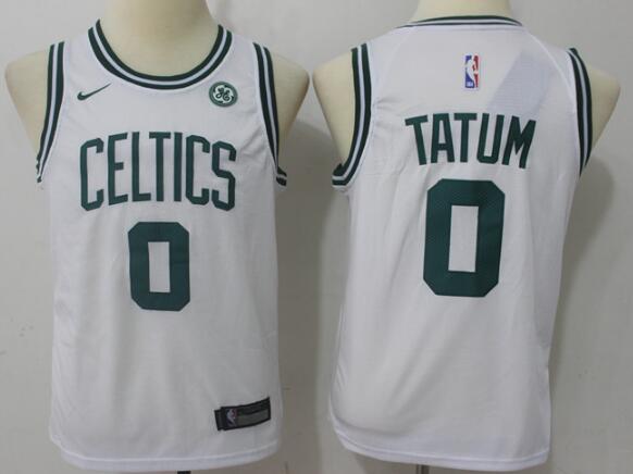 Kids ke Boston Celtics #0 Jayson Tatum White Pride Stitched NBA Jersey