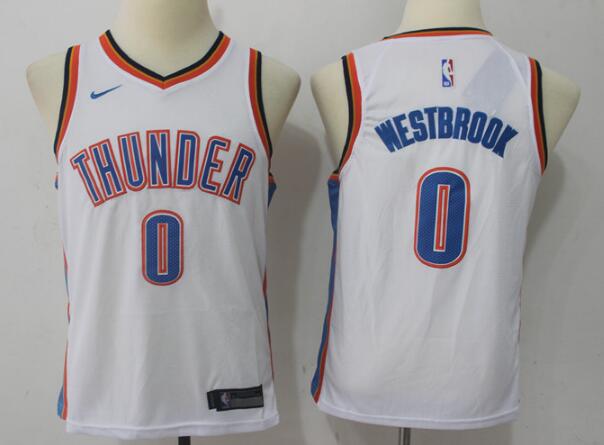 Kids New Nike Russell Westbrook Basketball Jersey-001