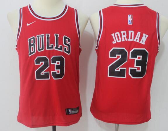 Kids go Bulls #23 michael jordan Red 2017-2018 Nike Swingman Stitched NBA Jersey