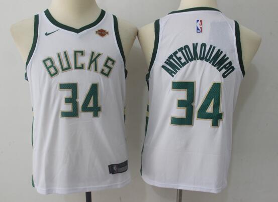 Youth/ kid's Nike New Milwaukee Bucks 34 Giannis Antetokounmpo Basketball Jersey