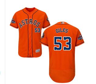 Men's Houston Astros #53 Ken Giles  Collection 2017 World Series Champions Stitched MLB Jersey-001