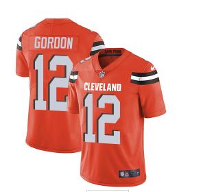 Nike Cleveland Browns #12 Josh Gordon Orange Men's Stitched NFL Vapor Untouchable Limited Jersey