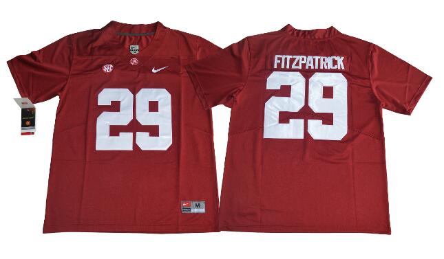 Alabama Crimson Tide 29 Minkah Fitzpatrick collage football jersey-002
