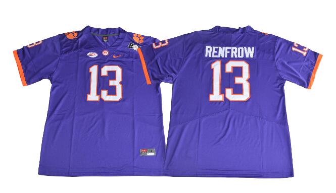 Clemson Tigers 13 Hunter Renfrow Men Football Jersey-002