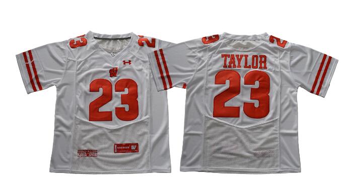 NCAA Wisconsin Badgers #23 Jonathan Taylor Football jersey-002