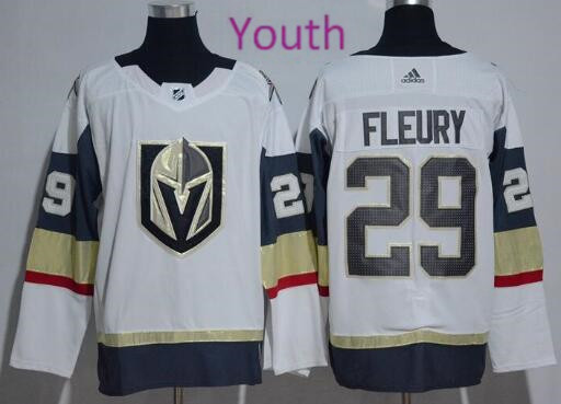 Youth/Kids Adidas Vegas Golden Knights Marc-Andre Fleury Hockey Jersey-002