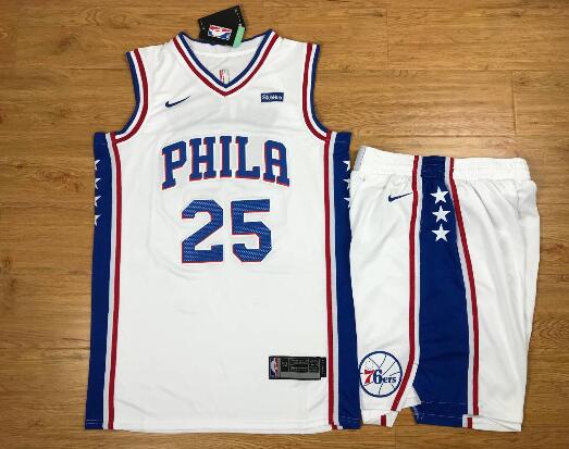 Nike Philadelphia 76ers 25 Ben Simmons Basketball Suits-001