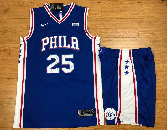 Nike Philadelphia 76ers 25 Ben Simmons Basketball Suits-002
