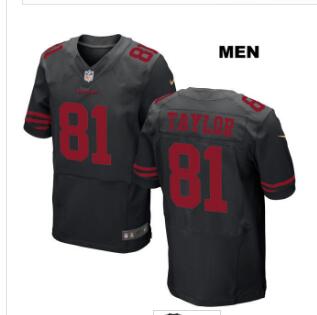 Mens Nike San Francisco 49ers #81 Trent Taylor Stitched  Elite Football Jersey-002