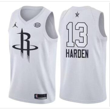 2018 New Mens City Style Nike 13 James Harden White All Star Jersey