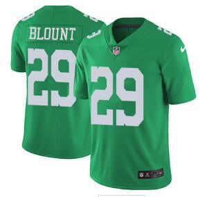 Youth Nike Philadelphia Eagles #29 LeGarrette Blount Green Stitched NFL Limited Rush Jersey