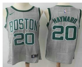 Men's Boston Celtics #20 Gordon Hayward Gray NBA Swingman City Edition Jersey