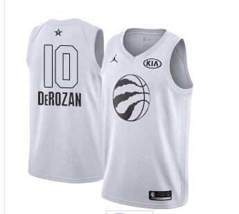 Nike Raptors #10 DeMar DeRozan White NBA Jordan Swingman 2018 All-Star Game Jersey