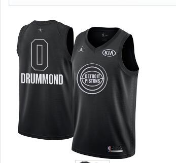 Nike Pistons #0 Andre Drummond Black NBA Jordan Swingman 2018 All-Star Game Jersey