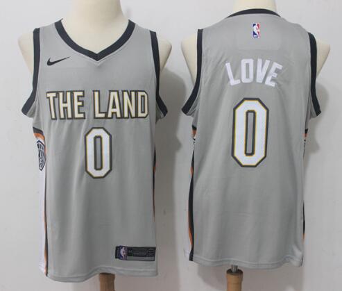 Men's Cleveland Cavaliers #0 Kevin Love Black 2017-2018 City Edition Basketball Jersey