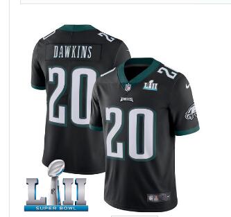 Men's Nike Eagles #20 Brian Dawkins  Super Bowl LII Stitched NFL Vapor Untouchable Limited Jersey-002