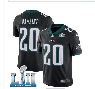 Men's Nike Eagles #20 Brian Dawkins  Super Bowl LII Stitched NFL Vapor Untouchable Limited Jersey-002