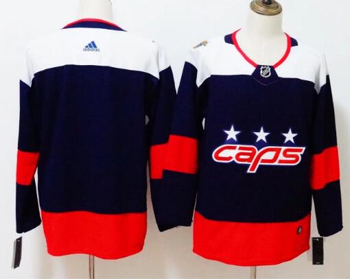 Men's Washington Capitals Blank Navy Blue 2018 Stadium Series Stitched NHL Hockey Jersey