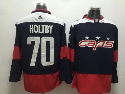 Men's Washington Capitals #70 Braden Holtby Navy Blue 2018 Stadium Series Stitched NHL Hockey Jersey