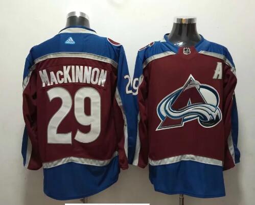 2018 New Adidas Colorado Avalanche 29 Nathan Mackinnon Red men nhl ice hockey jersey