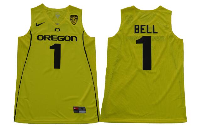 1 Bell Hommes Oregon Ducks College Jersey-003