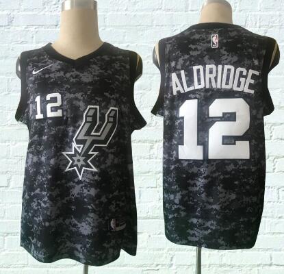 San Antonio Spurs 12# LaMarcus Aldridge City Edition Basketball Jersey