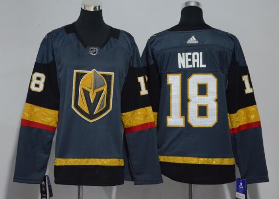 Adidas Golden Knights #18 James Neal Grey  Stitched NHL Jersey