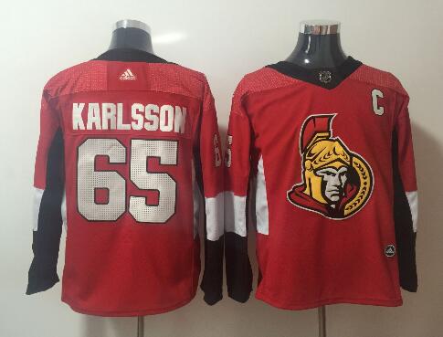 2018 New Youth Kids Men's Ottawa Senators #65 Erik Karlsson  Hockey Jersey