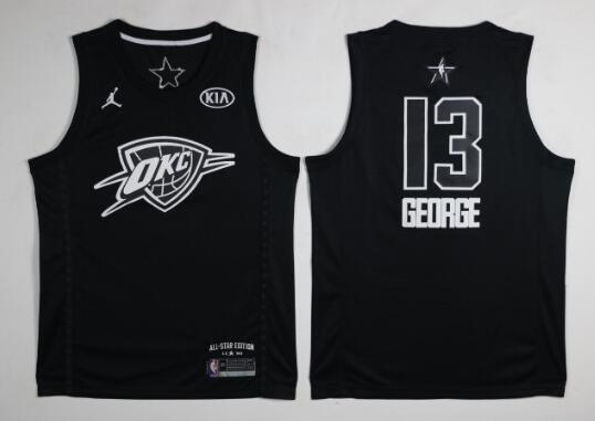 Nike Thunder #13 Paul George  NBA Jordan Swingman 2018 All-Star  Jersey-001